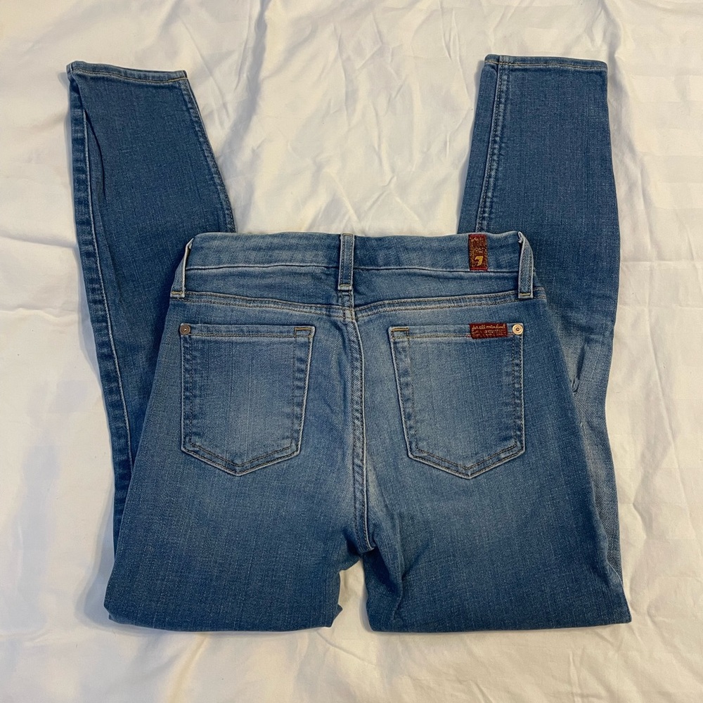 7 For All Mankind Ankle Skinny Jean size 25